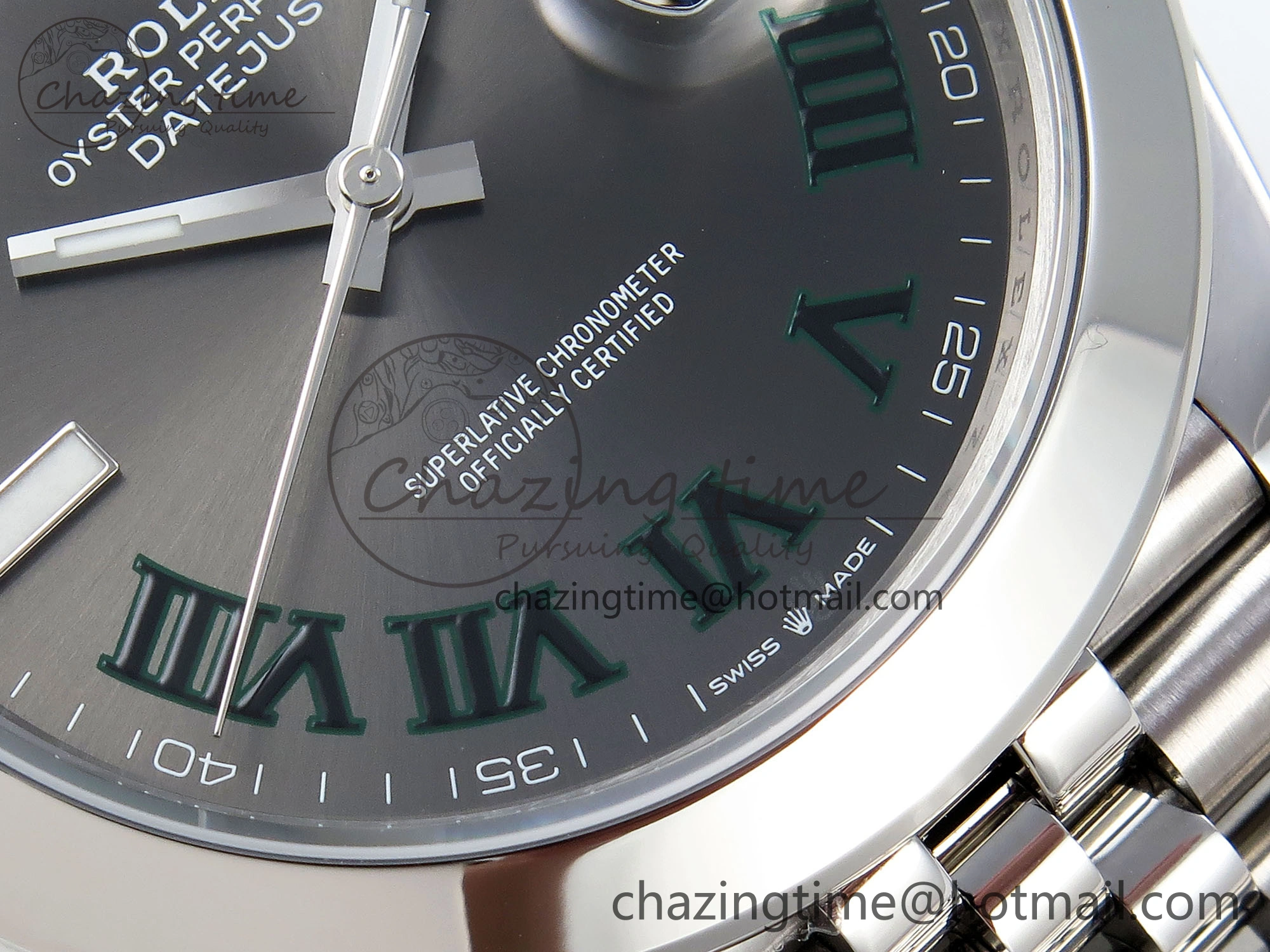 DateJust 41 126300 904L SS VSF 1:1 Best Edition Gray Dial Roman Markers on Jubilee Bracelet VS3235