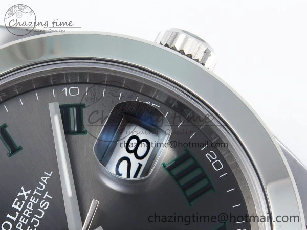 DateJust 41 126300 904L SS VSF 1:1 Best Edition Gray Dial Roman Markers on Jubilee Bracelet VS3235