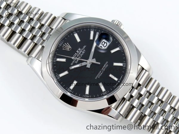 DateJust 41 126330 904L SS VSF 1:1 Best Edition Black Dial on Jubilee Bracelet VS3235