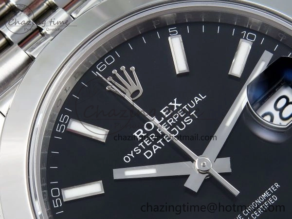 DateJust 41 126330 904L SS VSF 1:1 Best Edition Black Dial on Jubilee Bracelet VS3235