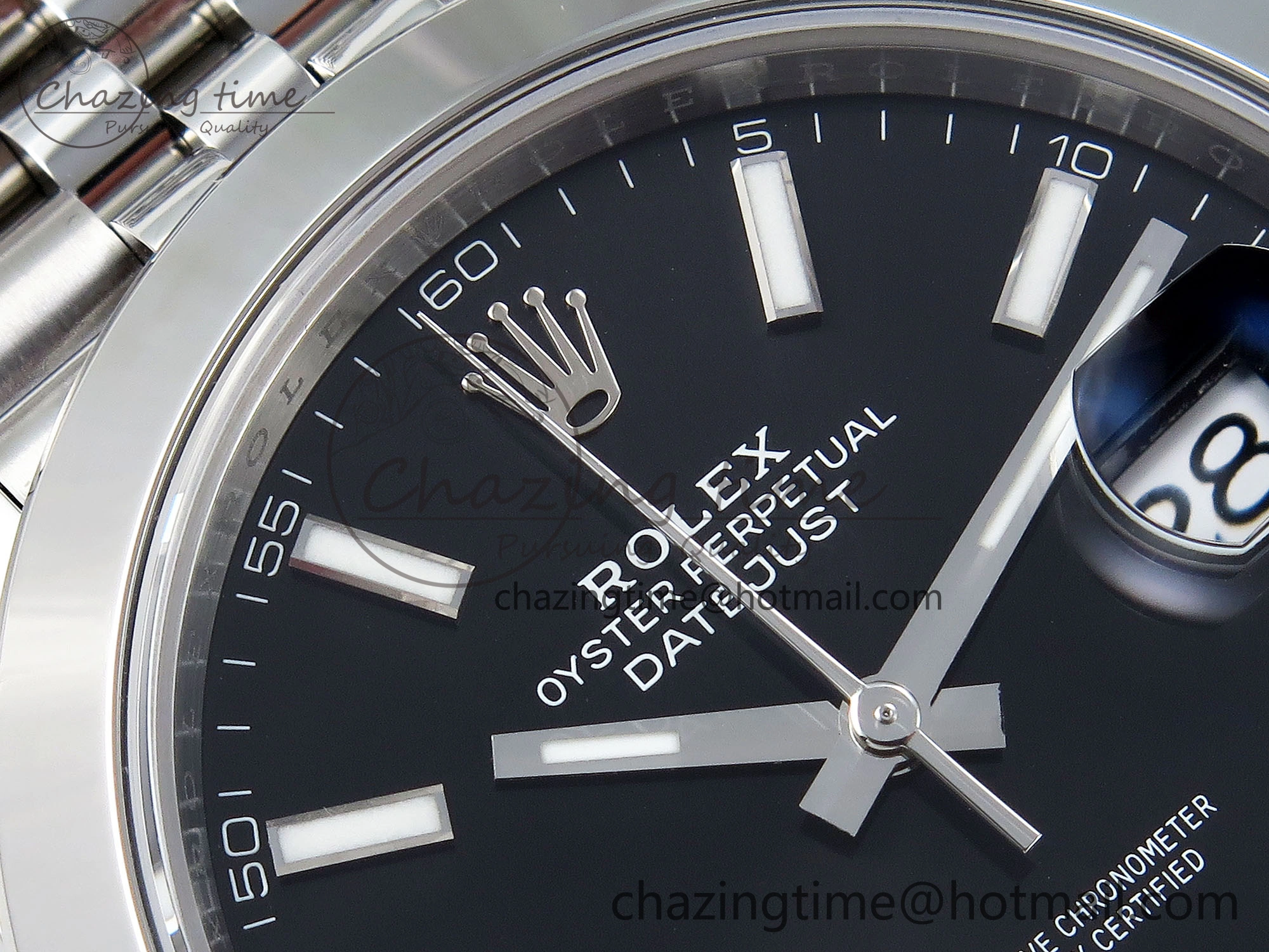 DateJust 41 126330 904L SS VSF 1:1 Best Edition Black Dial on Jubilee Bracelet VS3235