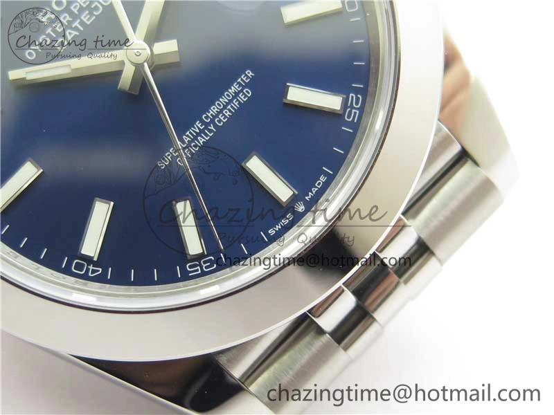 DateJust 41 126330 904L SS VSF 1:1 Best Edition Blue Dial on Jubilee Bracelet VS3235