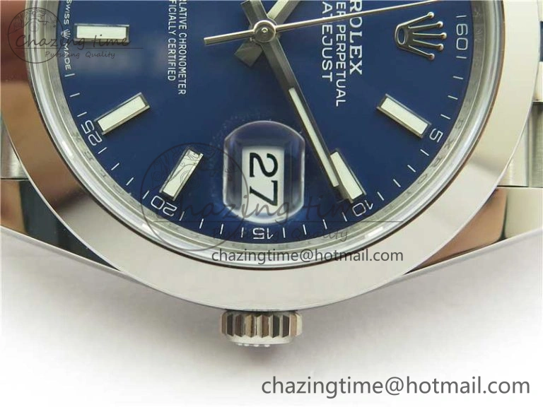 DateJust 41 126330 904L SS VSF 1:1 Best Edition Blue Dial on Jubilee Bracelet VS3235