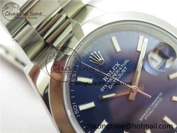 DateJust 41 126330 904L SS VSF 1:1 Best Edition Blue Dial on Oyster Bracelet VS3235