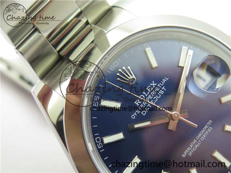 DateJust 41 126330 904L SS VSF 1:1 Best Edition Blue Dial on Oyster Bracelet VS3235
