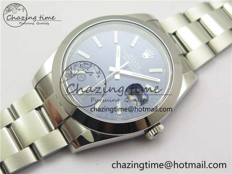 DateJust 41 126330 904L SS VSF 1:1 Best Edition Blue Dial on Oyster Bracelet VS3235