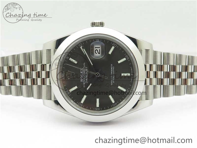 DateJust 41 126330 904L SS VSF 1:1 Best Edition Gray Dial on Jubilee Bracelet VS3235