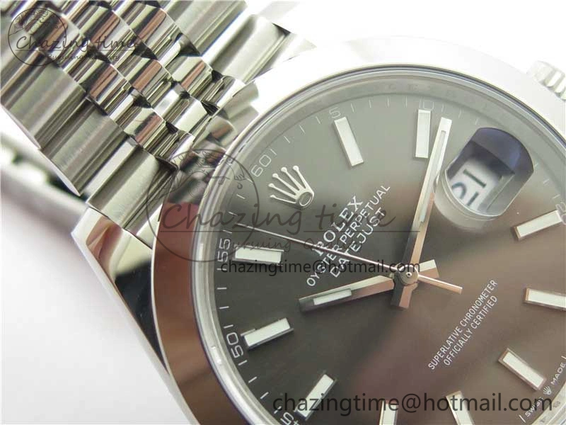 DateJust 41 126330 904L SS VSF 1:1 Best Edition Gray Dial on Jubilee Bracelet VS3235