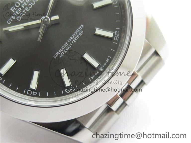 DateJust 41 126330 904L SS VSF 1:1 Best Edition Gray Dial on Jubilee Bracelet VS3235