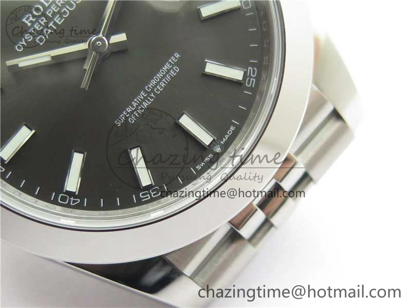 DateJust 41 126330 904L SS VSF 1:1 Best Edition Gray Dial on Jubilee Bracelet VS3235