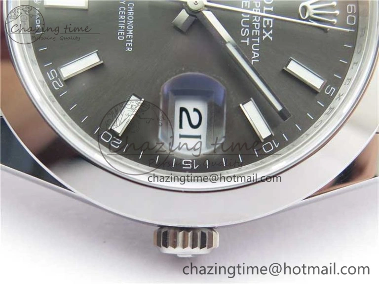 DateJust 41 126330 904L SS VSF 1:1 Best Edition Gray Dial on Jubilee Bracelet VS3235