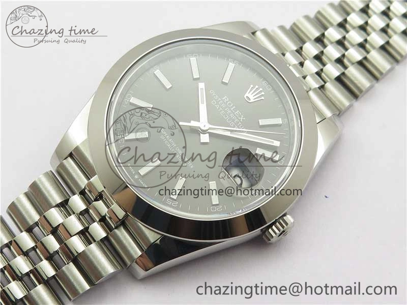 DateJust 41 126330 904L SS VSF 1:1 Best Edition Gray Dial on Jubilee Bracelet VS3235