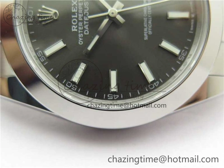 DateJust 41 126330 904L SS VSF 1:1 Best Edition Gray Dial on Oyster Bracelet VS3235