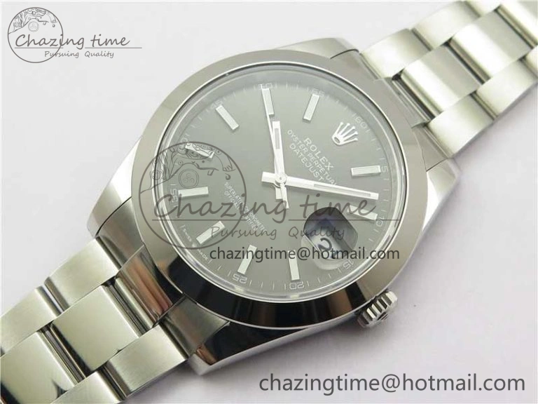 DateJust 41 126330 904L SS VSF 1:1 Best Edition Gray Dial on Oyster Bracelet VS3235