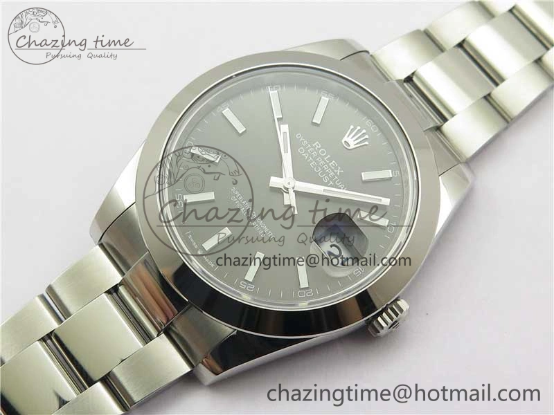 DateJust 41 126330 904L SS VSF 1:1 Best Edition Gray Dial on Oyster Bracelet VS3235