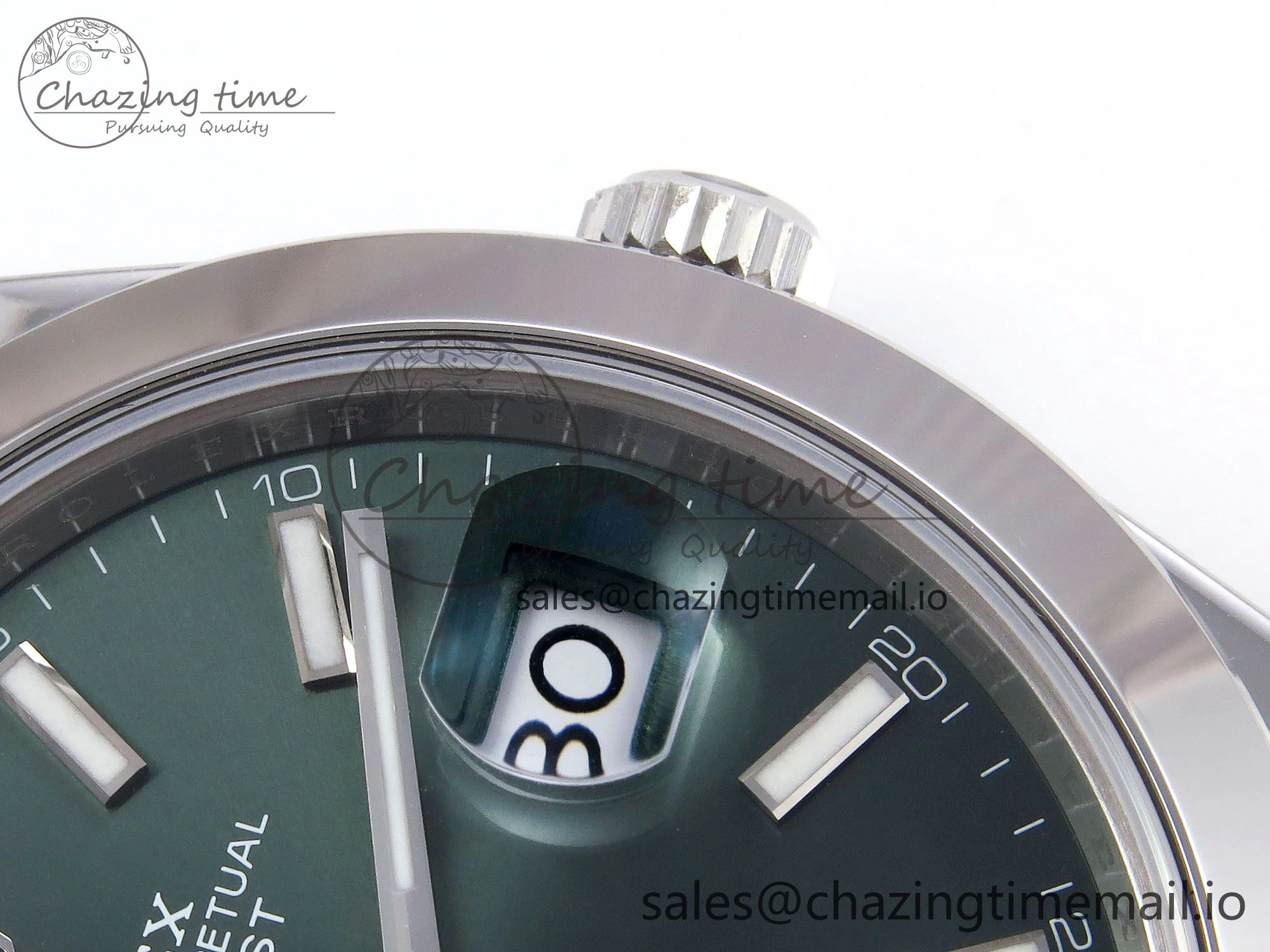 DateJust 41 126330 904L SS VSF 1:1 Best Edition Green Dial on Jubilee Bracelet VS3235