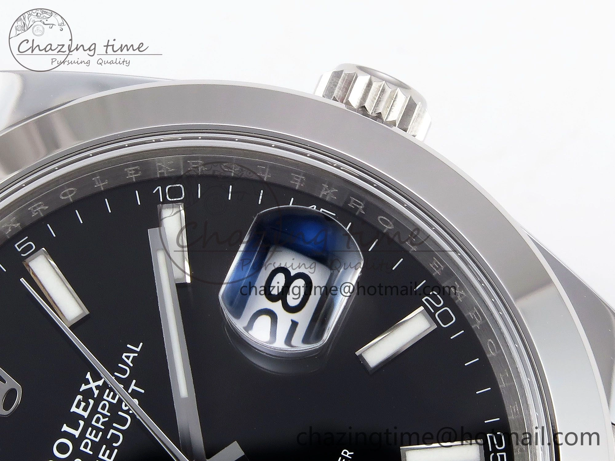 DateJust 41 126330 C+F 1:1 Best Edition 904L Steel Black Dial on SS Oyster Bracelet VR3235