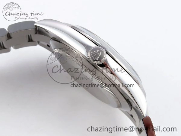 DateJust 41 126330 C+F 1:1 Best Edition 904L Steel Gray Dial Green Roman on SS Oyster Bracelet VR3235