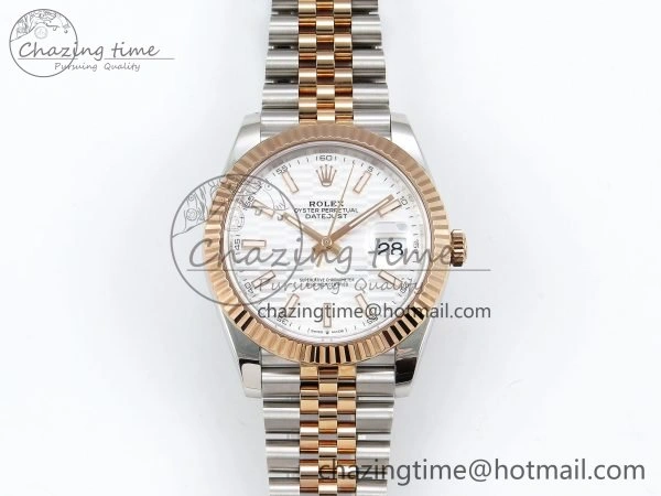 DateJust 41 126331 904L SS VSF 1:1 Best Edition Silver Textured Dial on Jubilee Bracelet VS3235