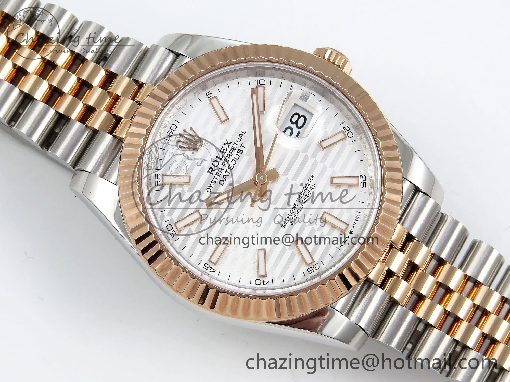 DateJust 41 126331 904L SS VSF 1:1 Best Edition Silver Textured Dial on Jubilee Bracelet VS3235