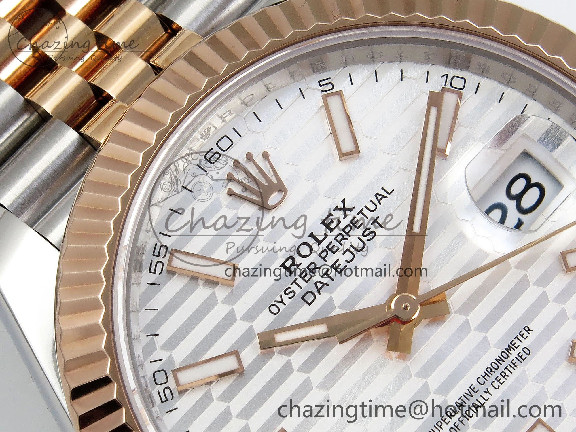 DateJust 41 126331 904L SS VSF 1:1 Best Edition Silver Textured Dial on Jubilee Bracelet VS3235