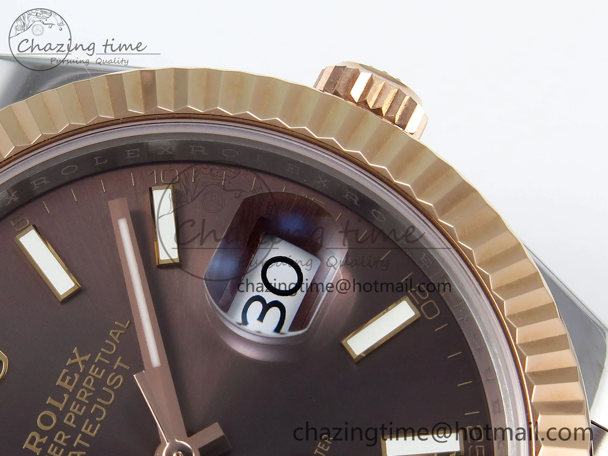 DateJust 41 126331 904L SS RG VSF 1:1 Best Edition Brown Dial on Jubilee Bracelet VS3235