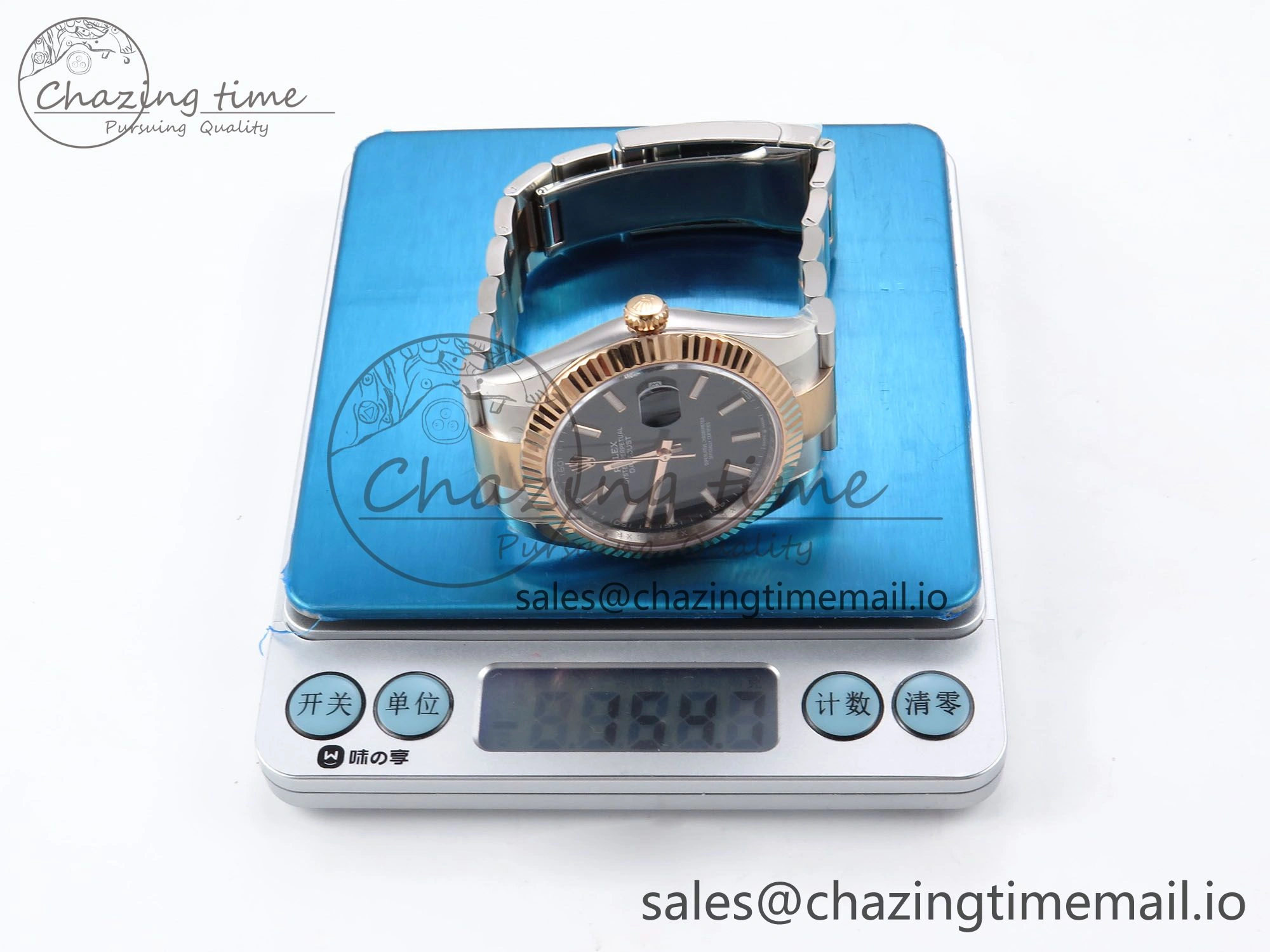DateJust 41 126331 ARF 1:1 Best Edition 904L Steel Black Dial on SS RG Oyster Bracelet SH3235（Gain Weight）