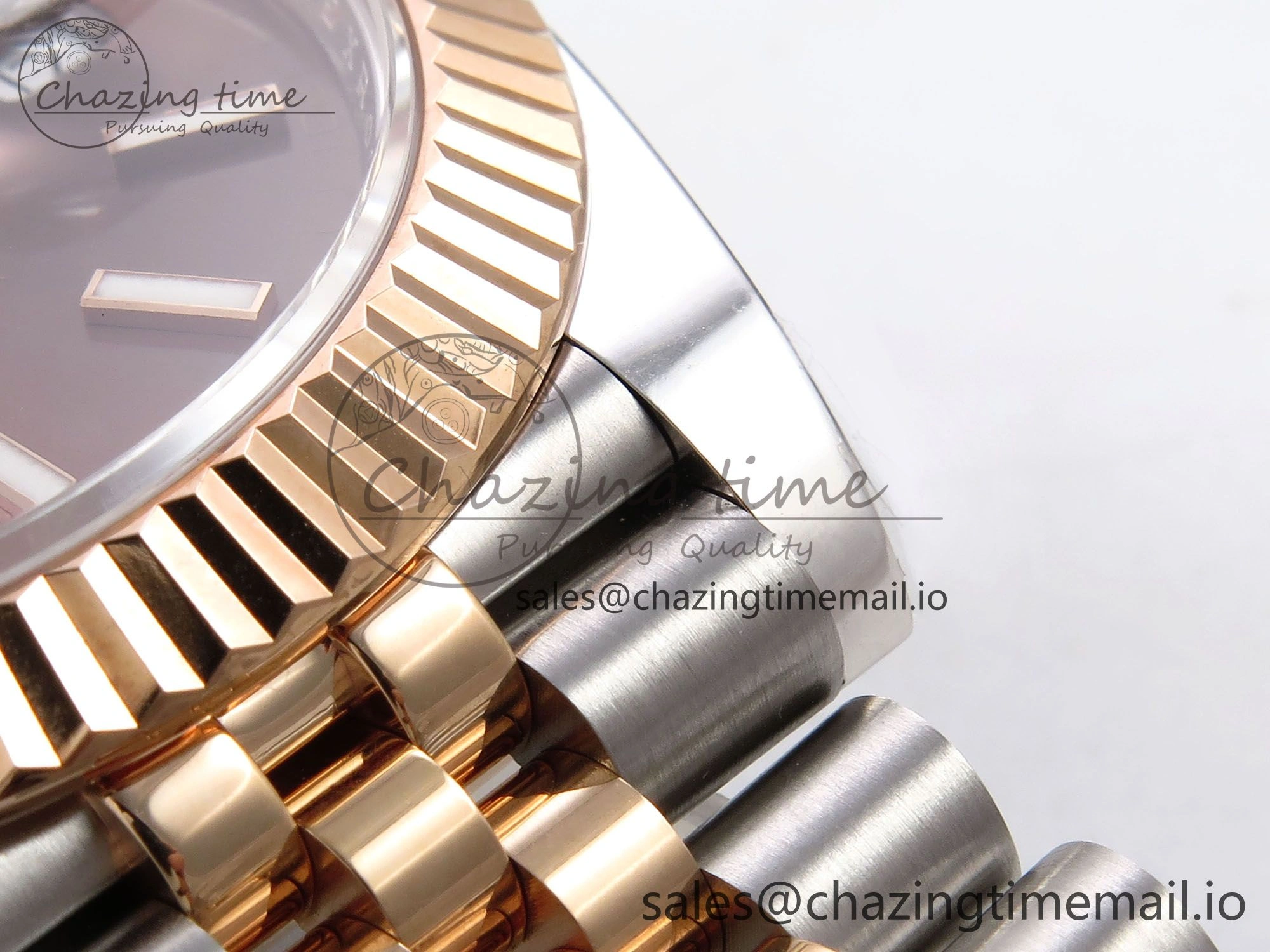 DateJust 41 126331 ARF 1:1 Best Edition 904L Steel Brown Dial on SS RG Jubilee Bracelet SH3235（Gain Weight）