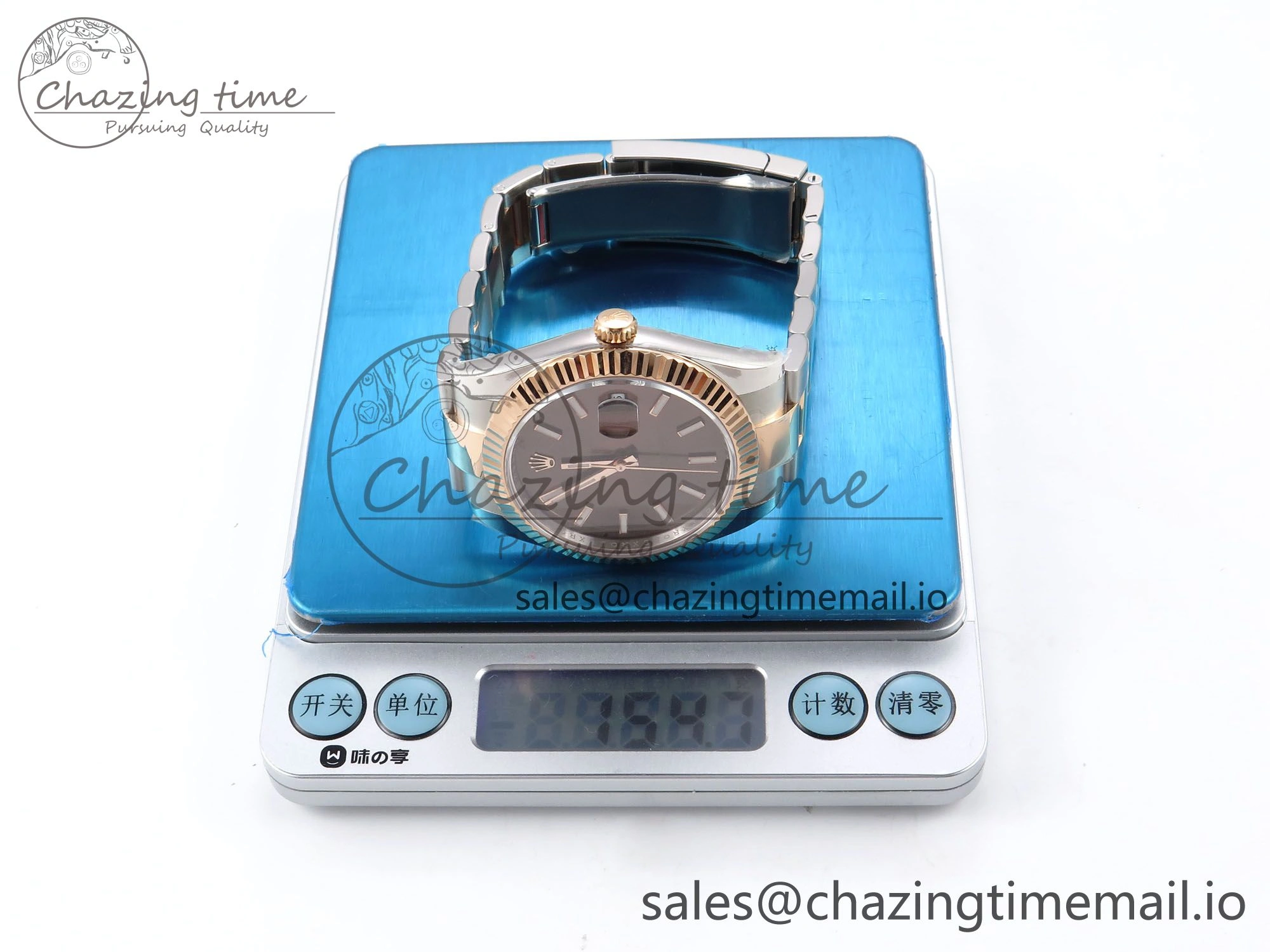 DateJust 41 126331 ARF 1:1 Best Edition 904L Steel Brown Dial on SS RG Oyster Bracelet SH3235（Gain Weight）