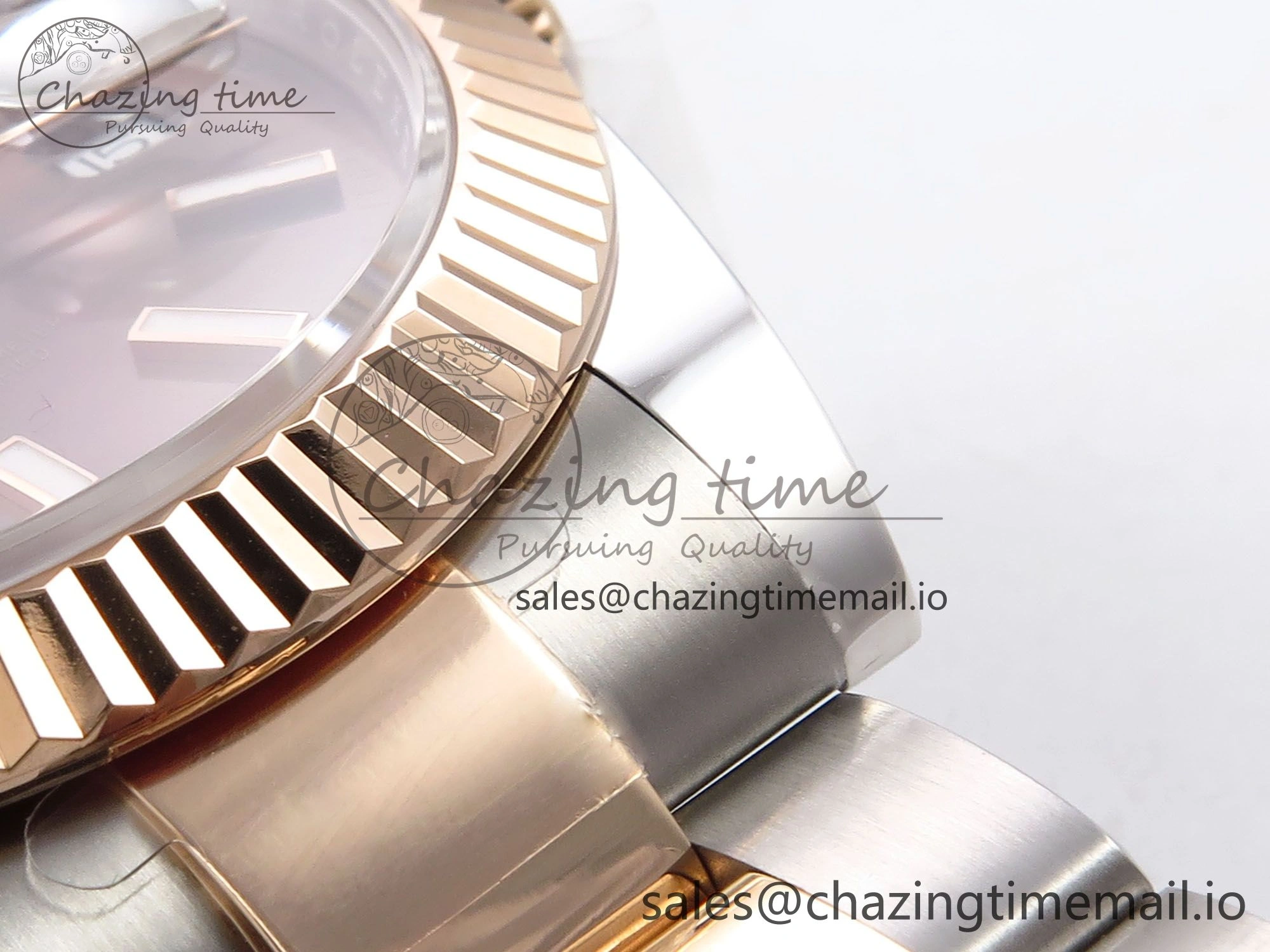 DateJust 41 126331 ARF 1:1 Best Edition 904L Steel Brown Dial on SS RG Oyster Bracelet SH3235（Gain Weight）