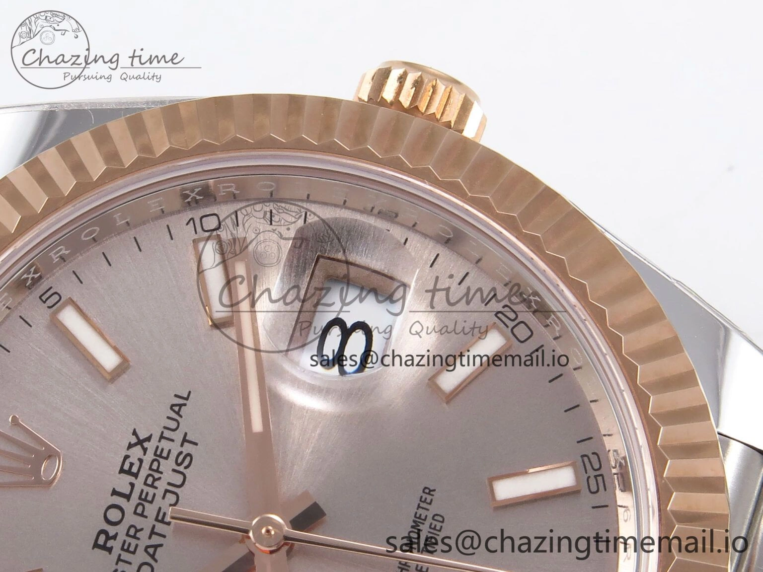 DateJust 41 126331 ARF 1:1 Best Edition 904L Steel RG Dial on SS RG Jubilee Bracelet SH3235（Gain Weight）