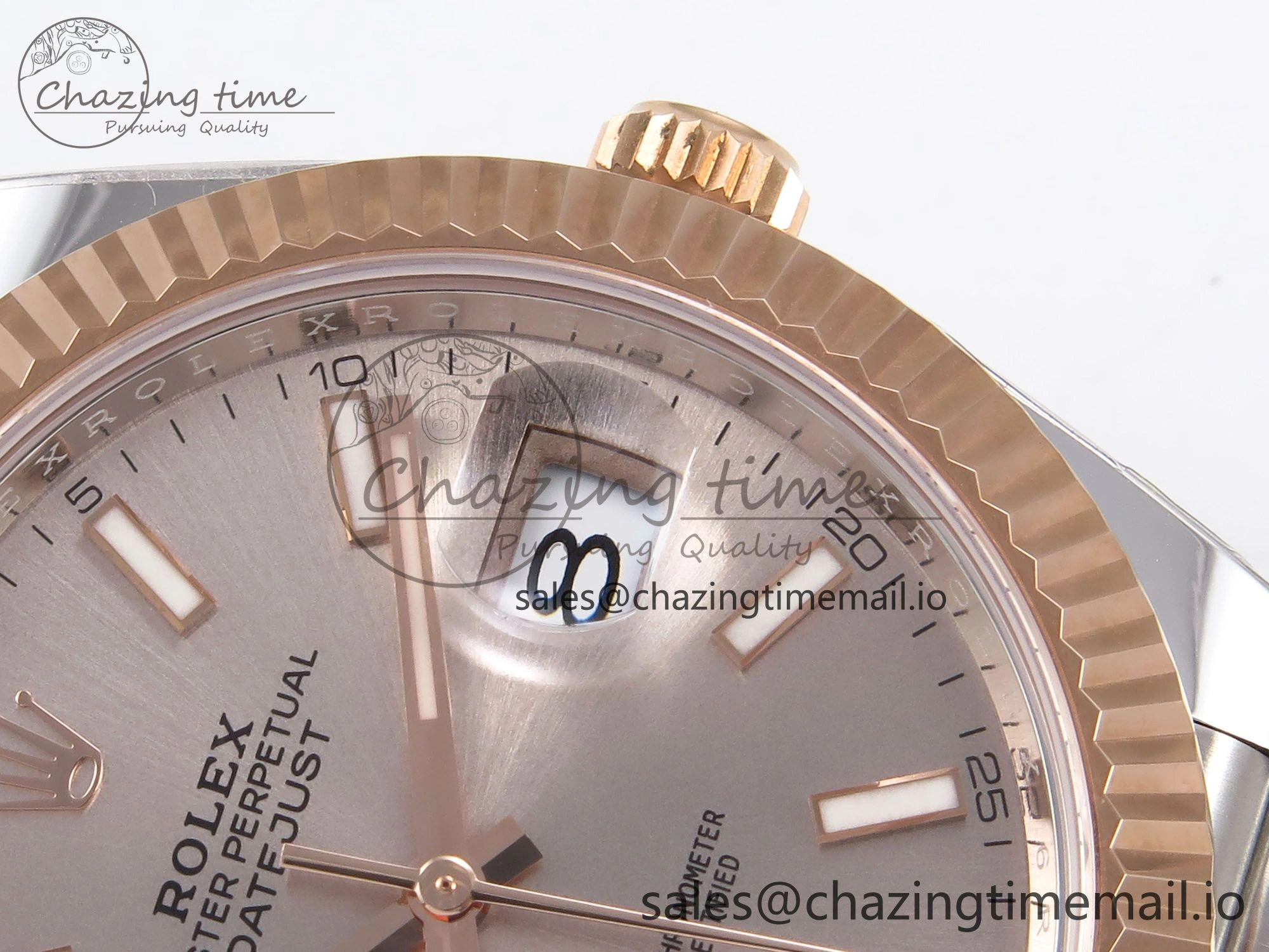 DateJust 41 126331 ARF 1:1 Best Edition 904L Steel RG Dial on SS RG Jubilee Bracelet SH3235（Gain Weight）