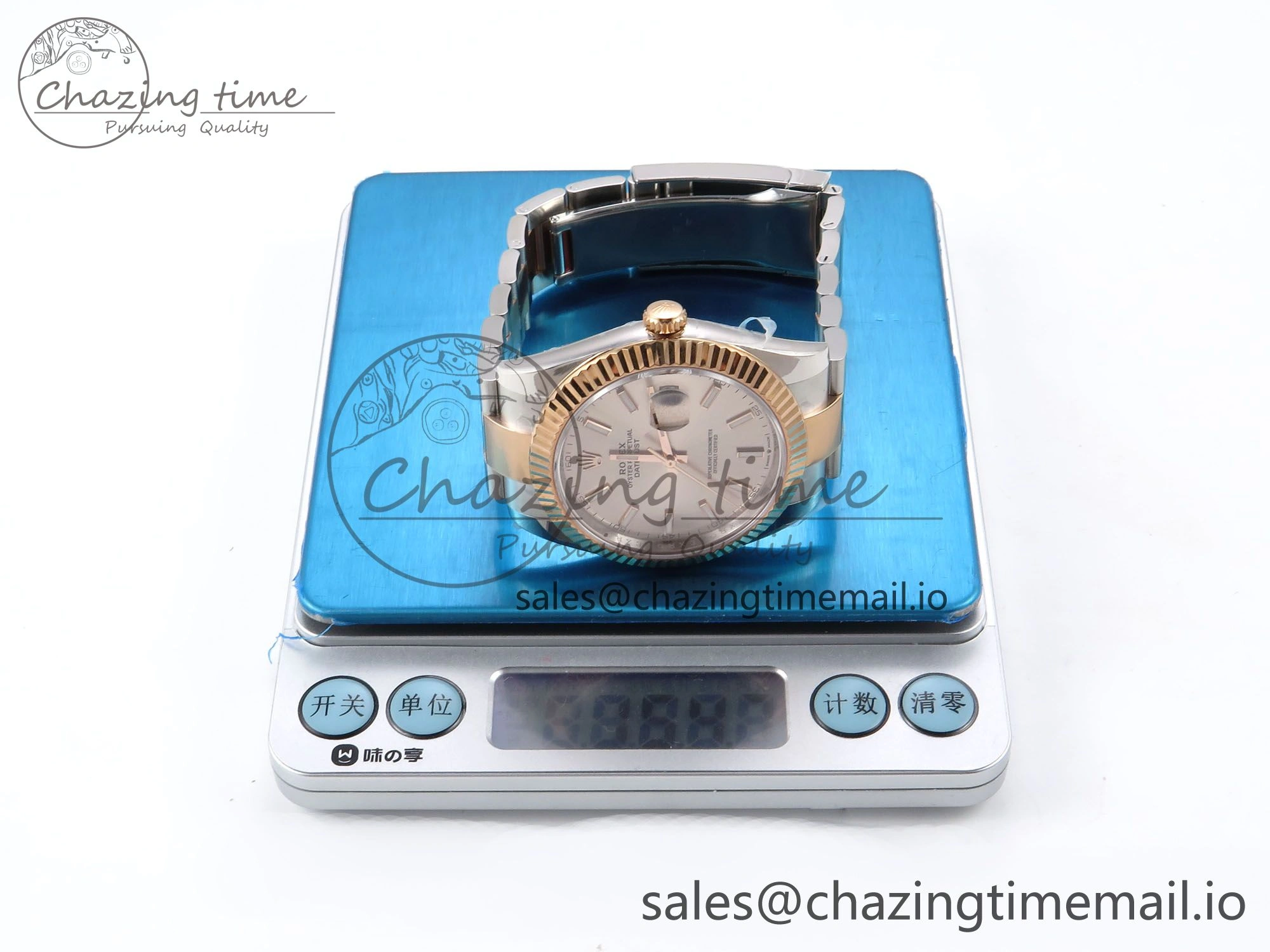 DateJust 41 126331 ARF 1:1 Best Edition 904L Steel RG Dial on SS RG Oyster Bracelet SH3235（Gain Weight）