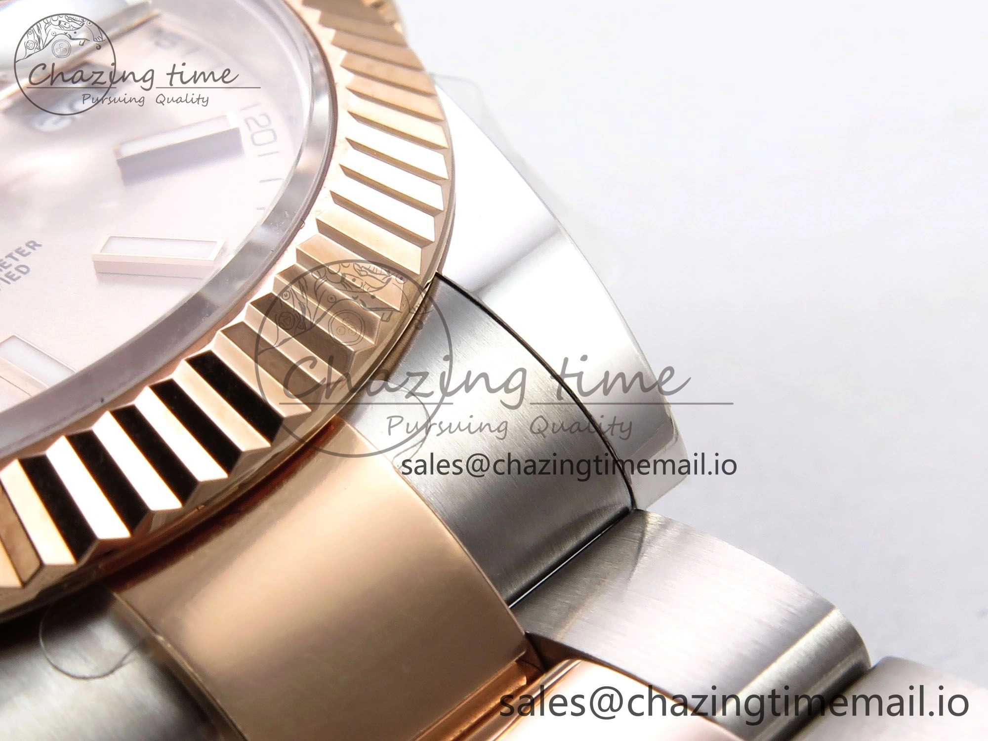 DateJust 41 126331 ARF 1:1 Best Edition 904L Steel RG Dial on SS RG Oyster Bracelet SH3235（Gain Weight）