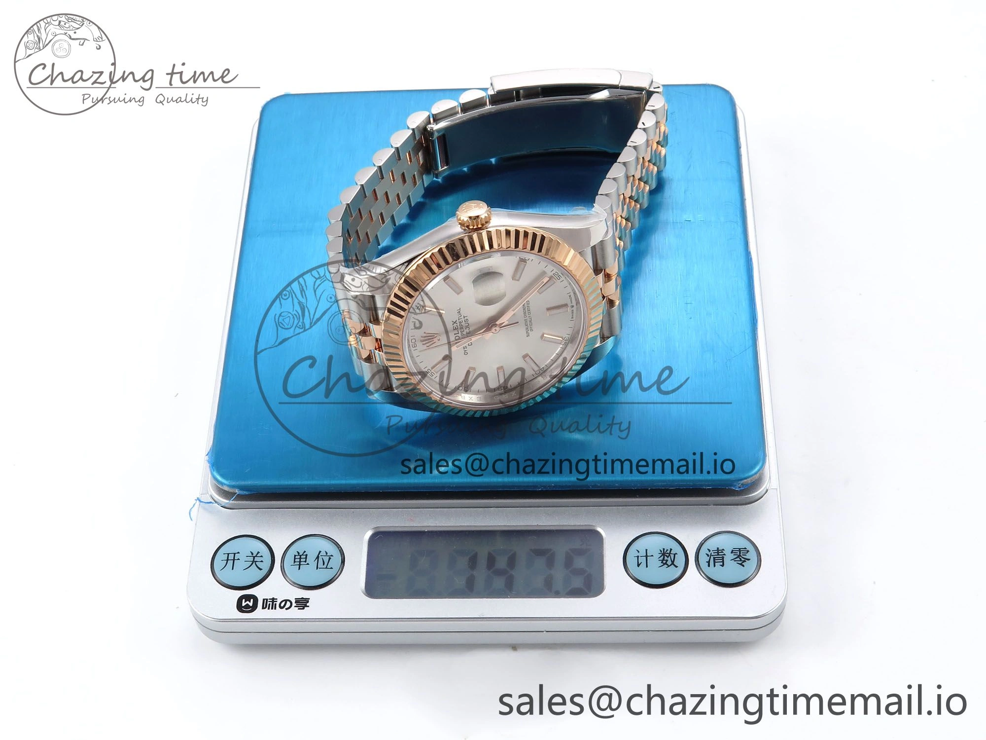 DateJust 41 126331 ARF 1:1 Best Edition 904L Steel Silver Dial on SS RG Jubilee Bracelet SH3235（Gain Weight）