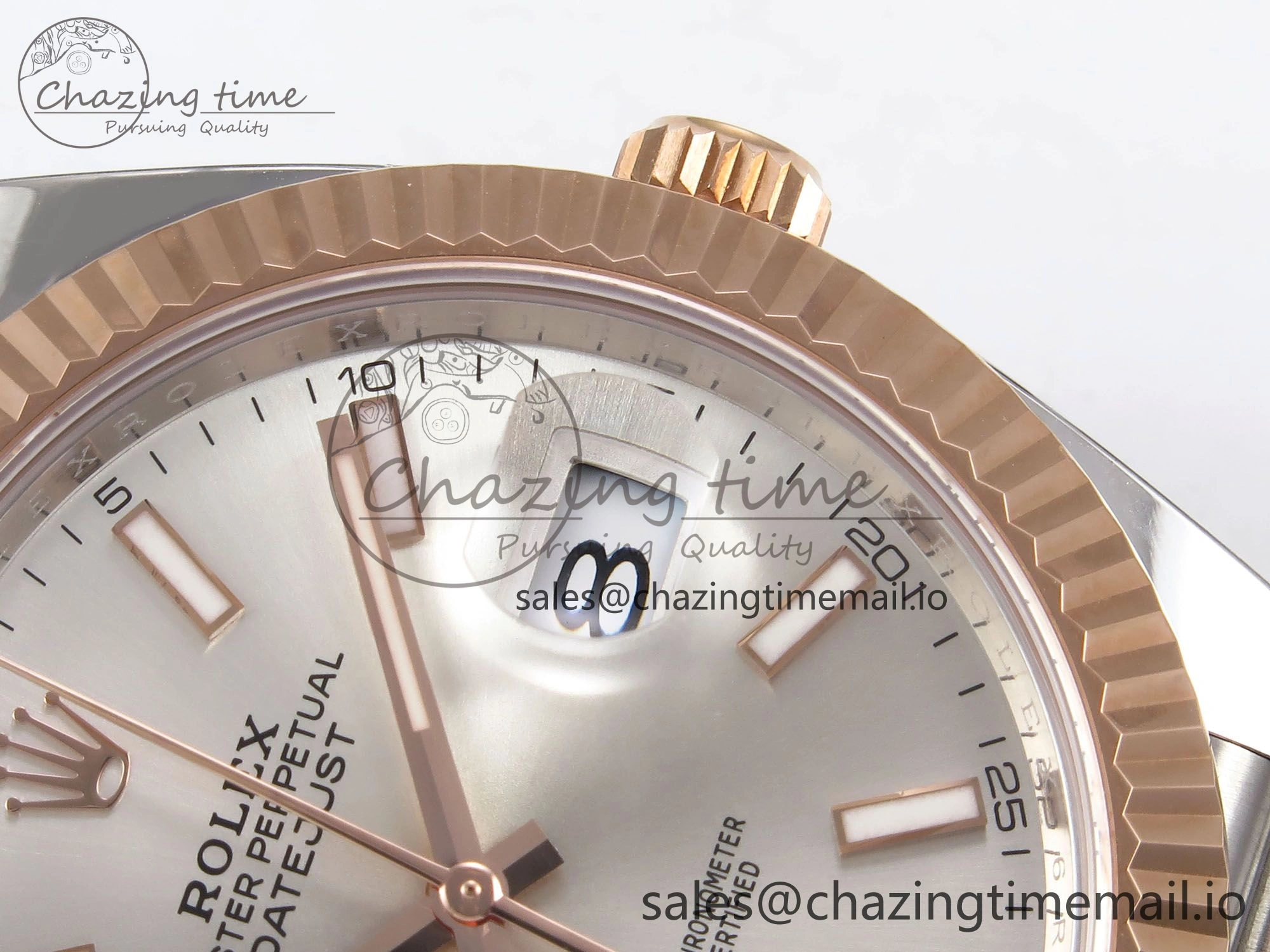 DateJust 41 126331 ARF 1:1 Best Edition 904L Steel Silver Dial on SS RG Jubilee Bracelet SH3235（Gain Weight）