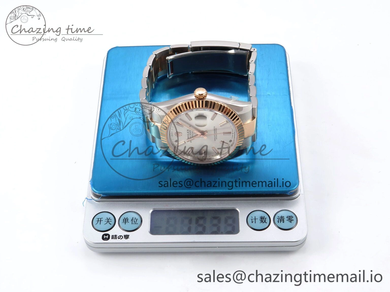 DateJust 41 126331 ARF 1:1 Best Edition 904L Steel Silver Dial on SS RG Oyster Bracelet SH3235（Gain Weight）
