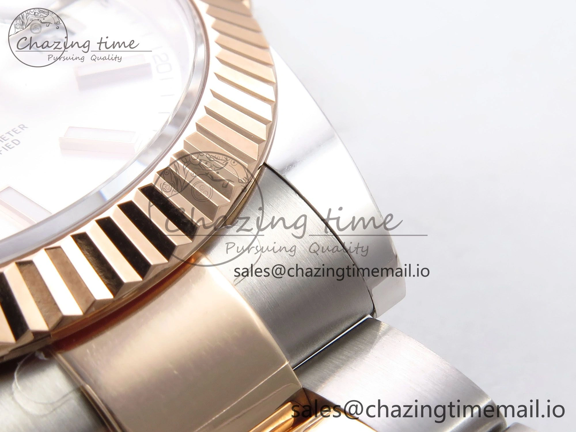 DateJust 41 126331 ARF 1:1 Best Edition 904L Steel Silver Dial on SS RG Oyster Bracelet SH3235（Gain Weight）