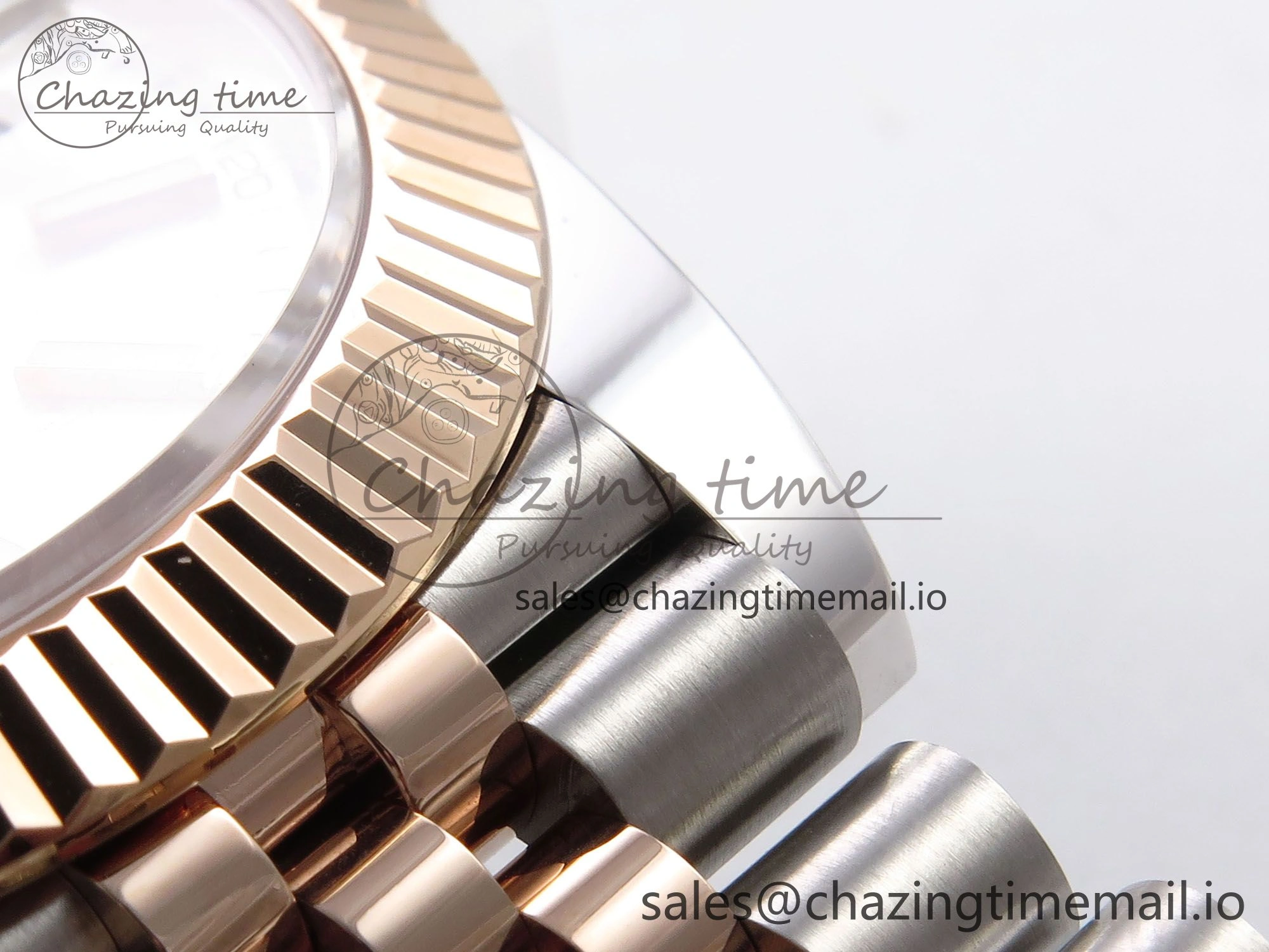 DateJust 41 126331 ARF 1:1 Best Edition 904L Steel Silver Textured Dial on SS RG Jubilee Bracelet SH3235（Gain Weight）