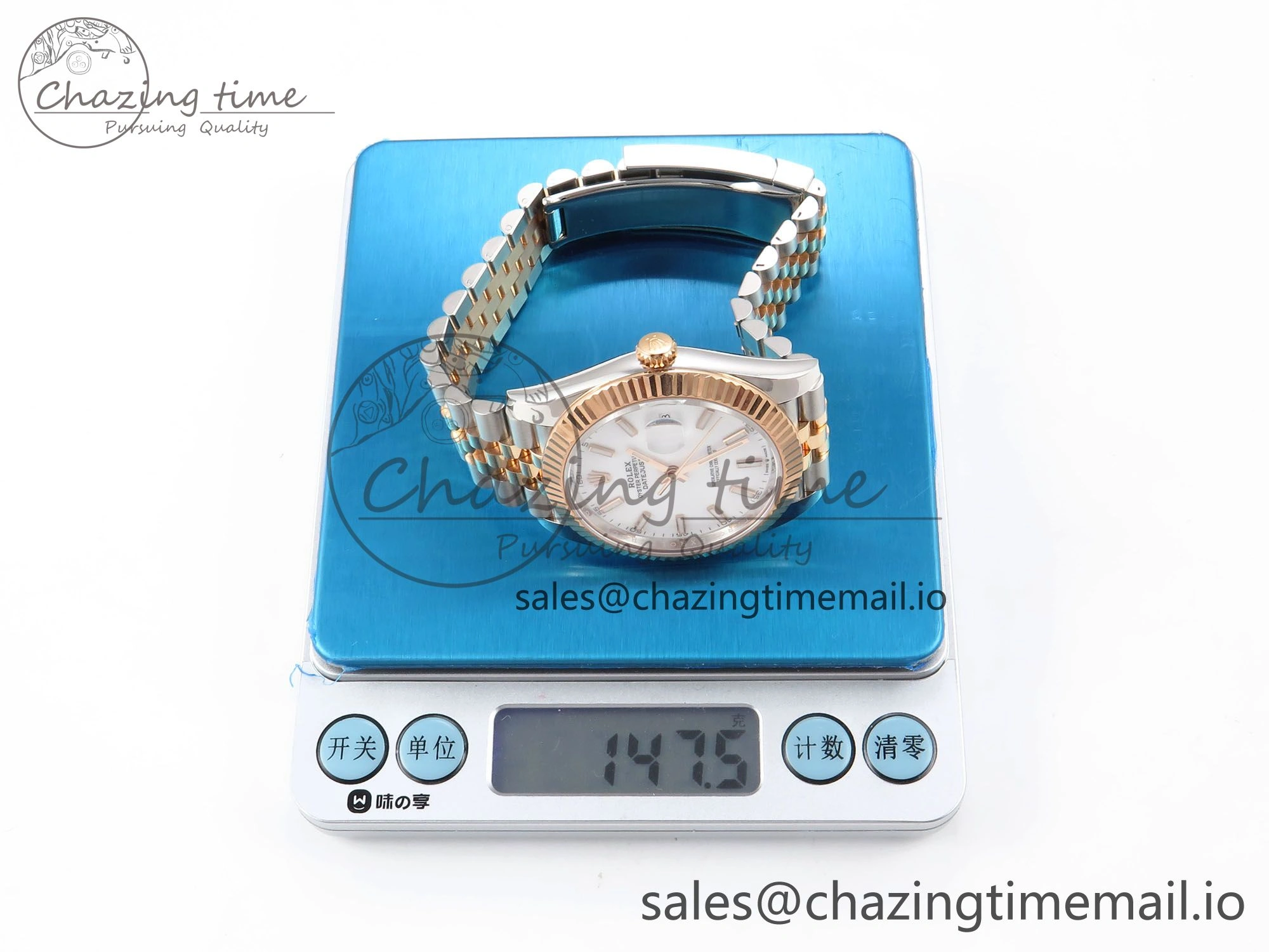 DateJust 41 126331 ARF 1:1 Best Edition 904L Steel White Dial on SS RG Jubilee Bracelet SH3235（Gain Weight）