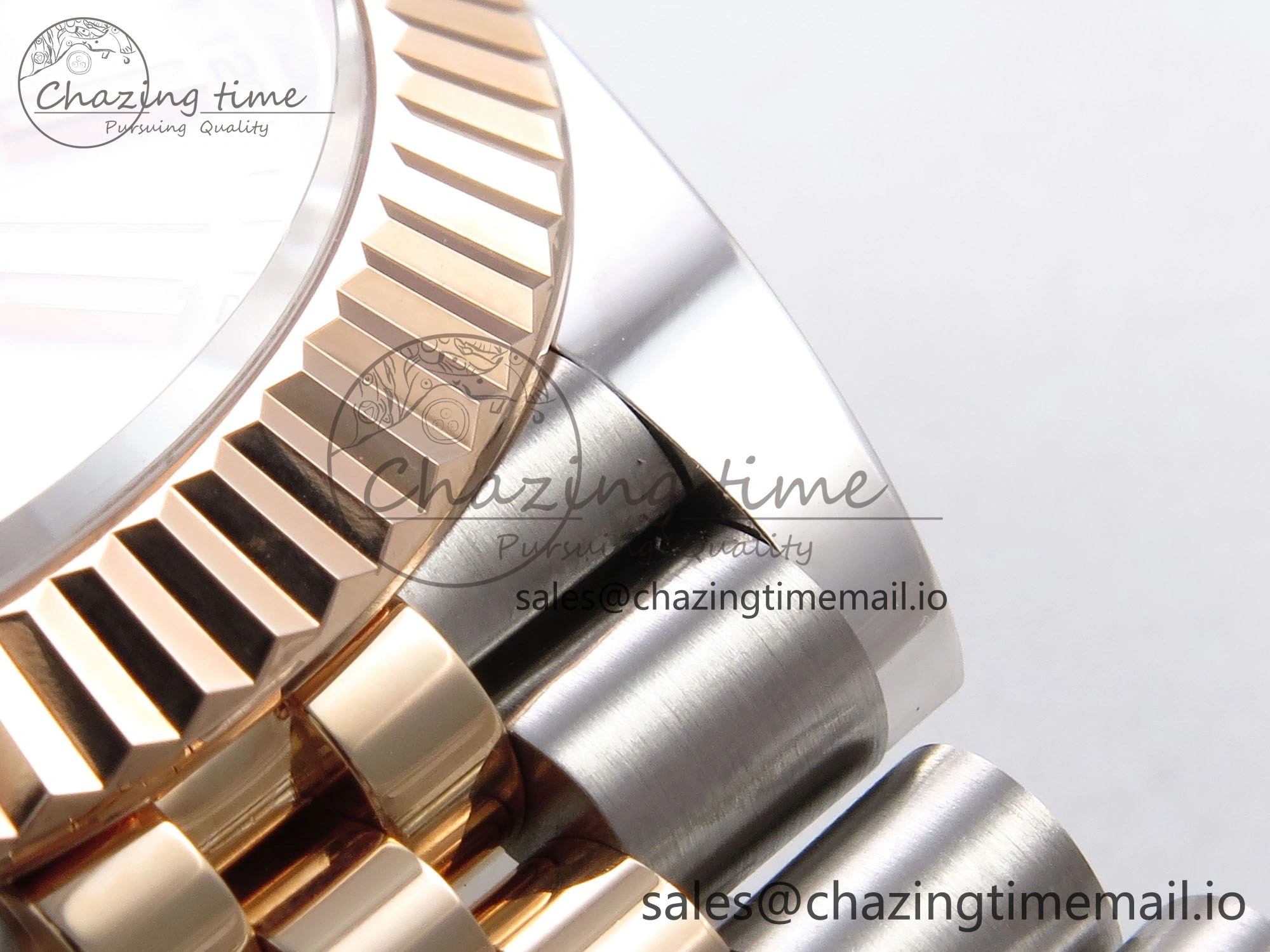 DateJust 41 126331 ARF 1:1 Best Edition 904L Steel White Dial on SS RG Jubilee Bracelet SH3235（Gain Weight）