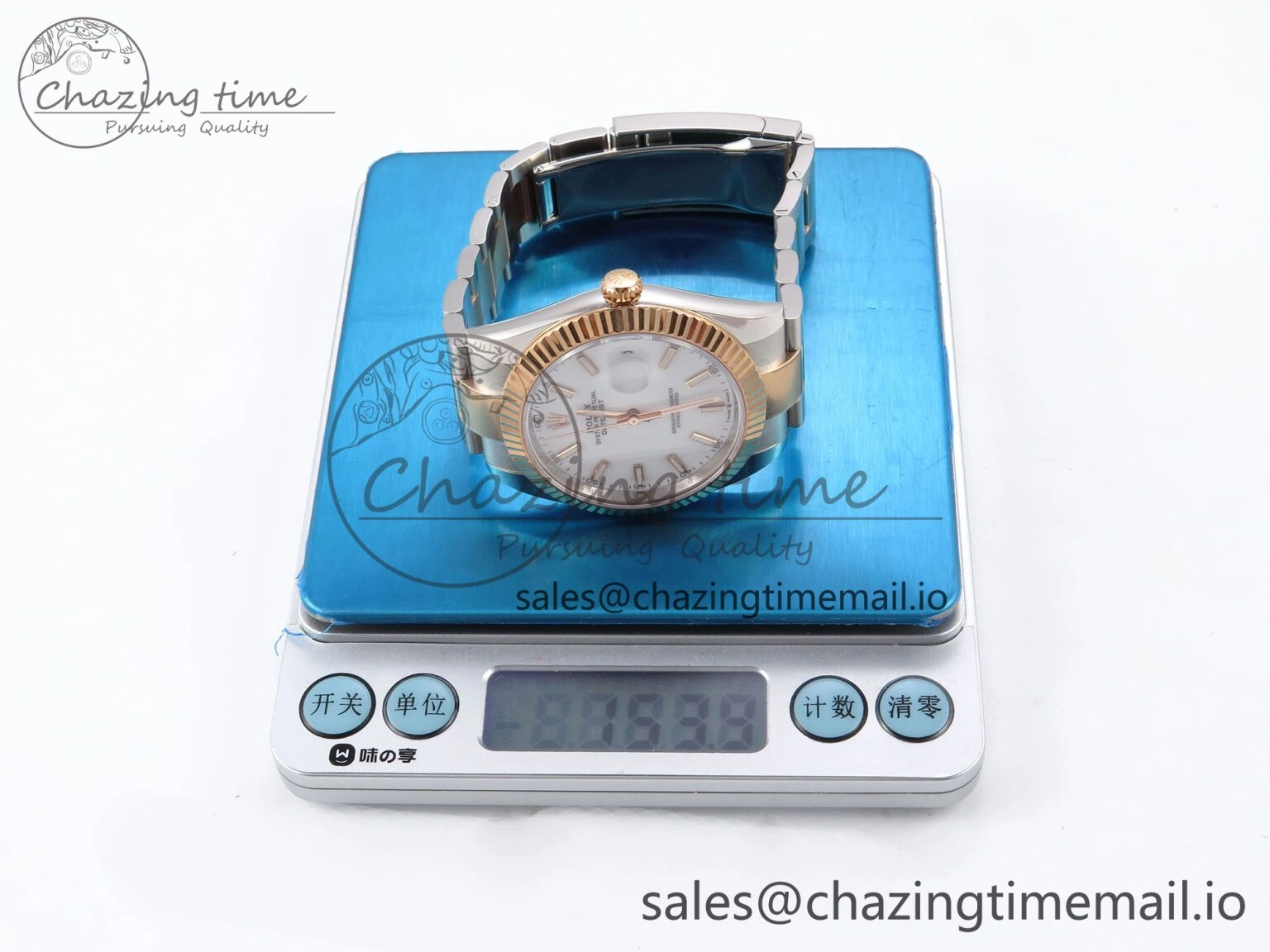 DateJust 41 126331 ARF 1:1 Best Edition 904L Steel White Dial on SS RG Oyster Bracelet SH3235（Gain Weight）