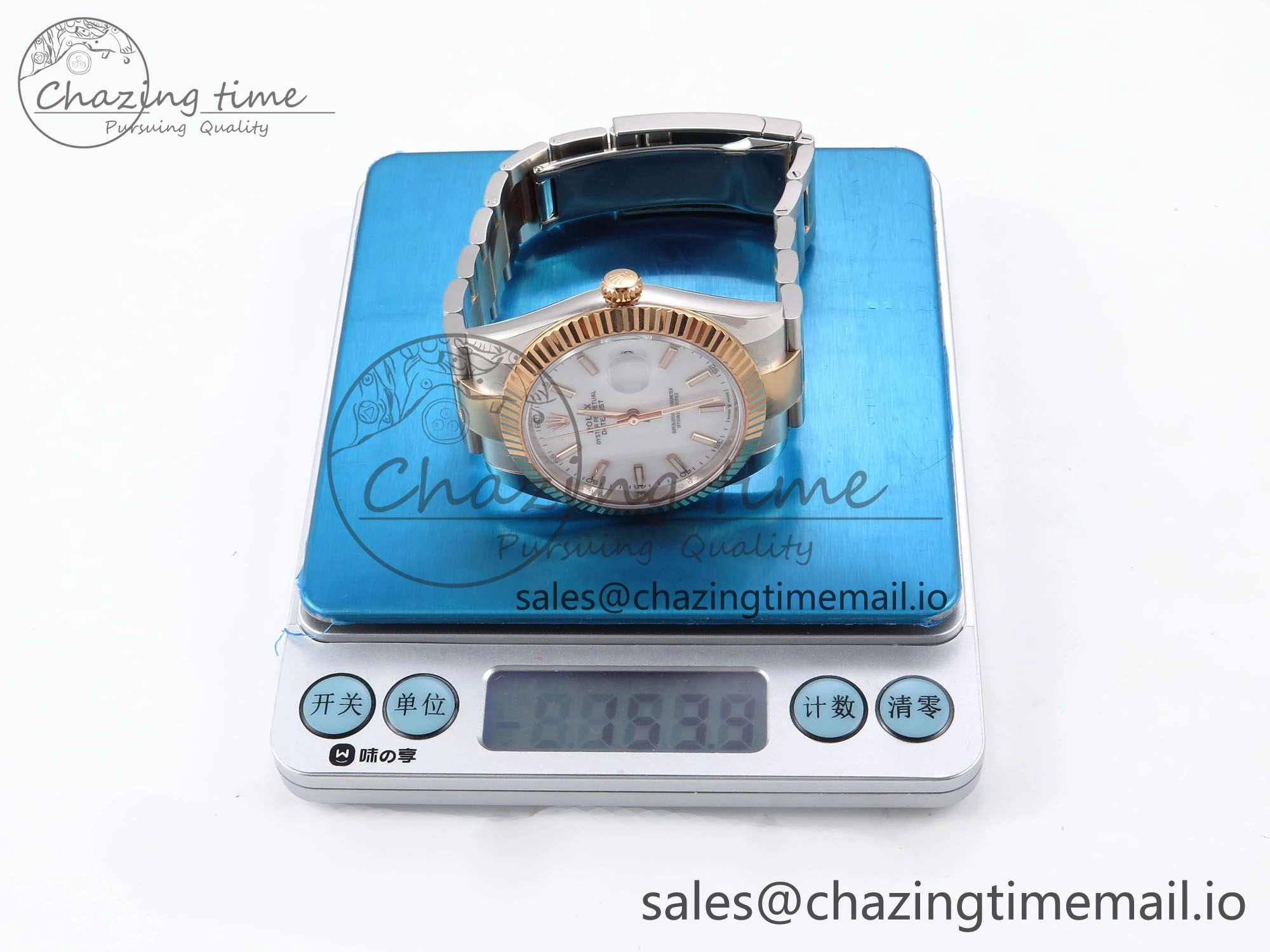 DateJust 41 126331 ARF 1:1 Best Edition 904L Steel White Dial on SS RG Oyster Bracelet SH3235（Gain Weight）