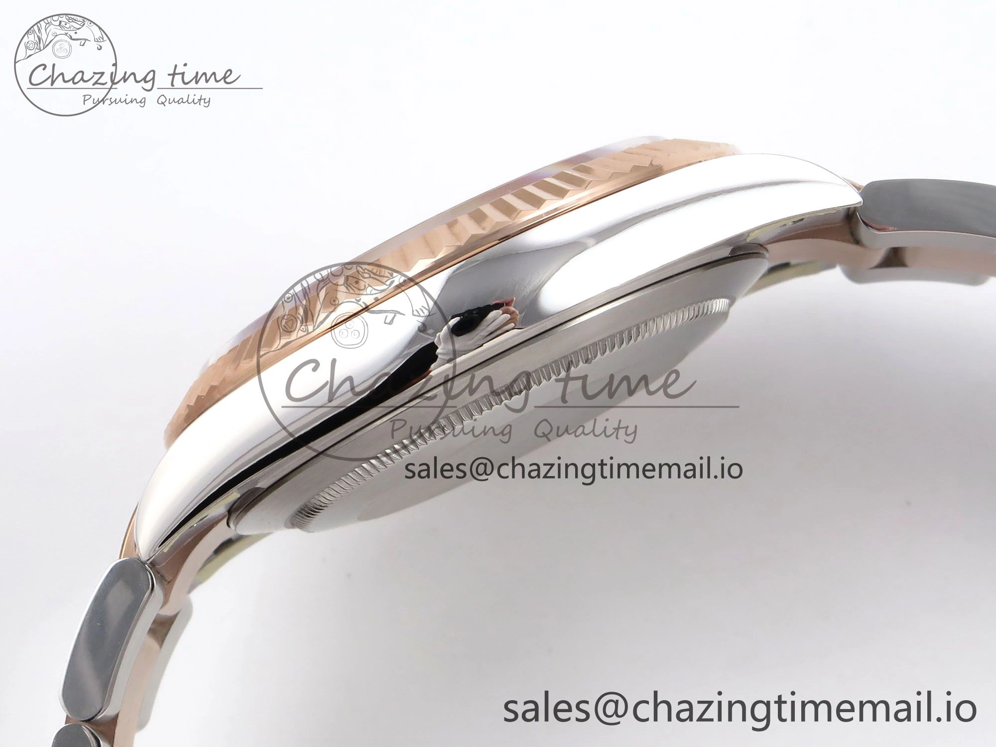 DateJust 41 126331 ARF 1:1 Best Edition 904L Steel White Dial on SS RG Oyster Bracelet SH3235（Gain Weight）