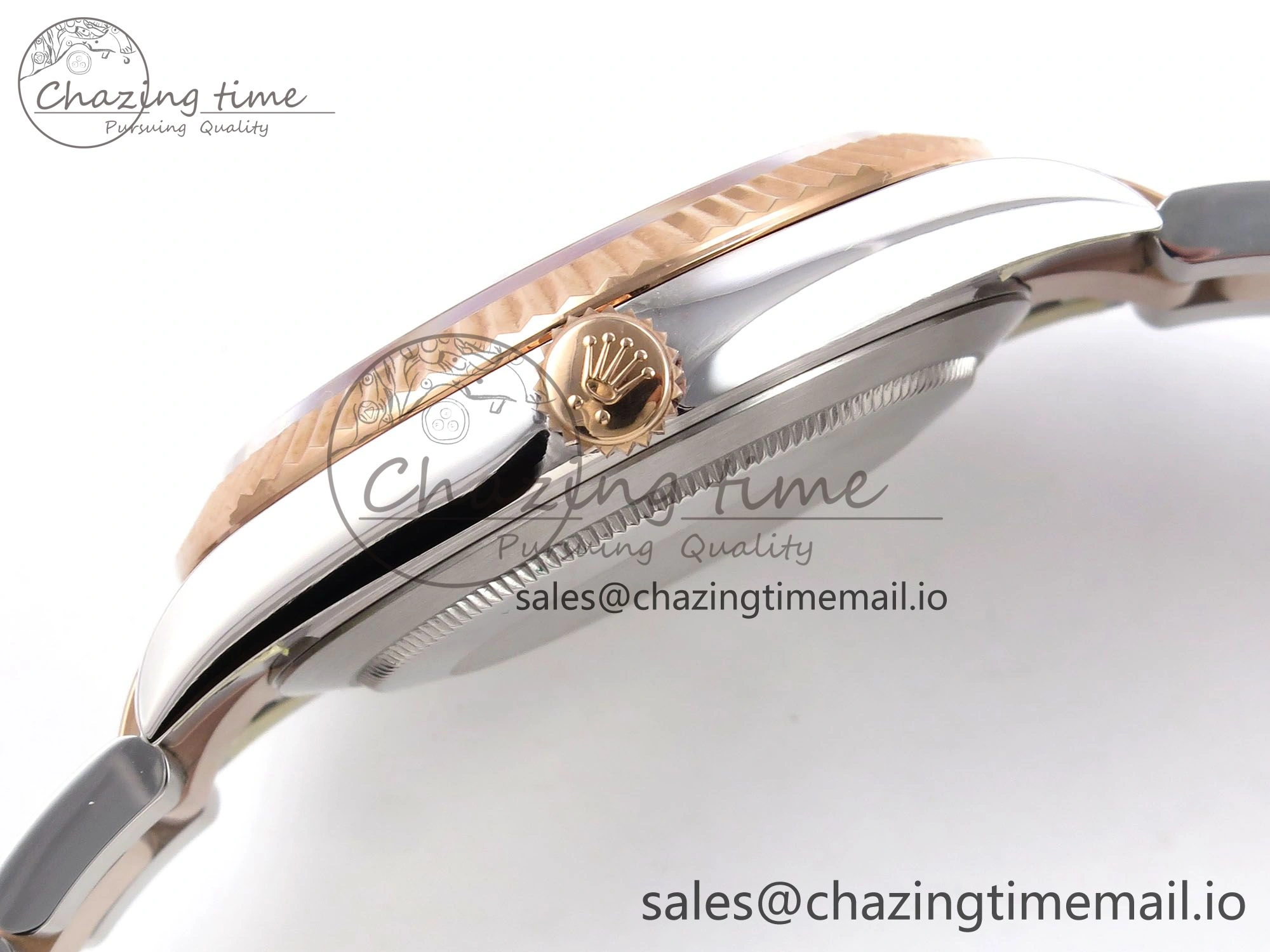 DateJust 41 126331 ARF 1:1 Best Edition 904L Steel White Dial on SS RG Oyster Bracelet SH3235（Gain Weight）