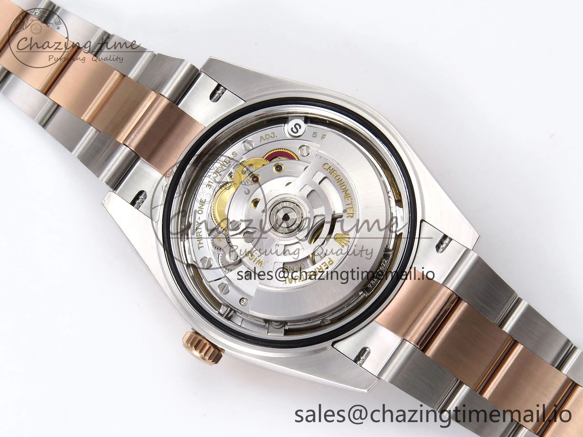 DateJust 41 126331 ARF 1:1 Best Edition 904L Steel White Dial on SS RG Oyster Bracelet SH3235（Gain Weight）