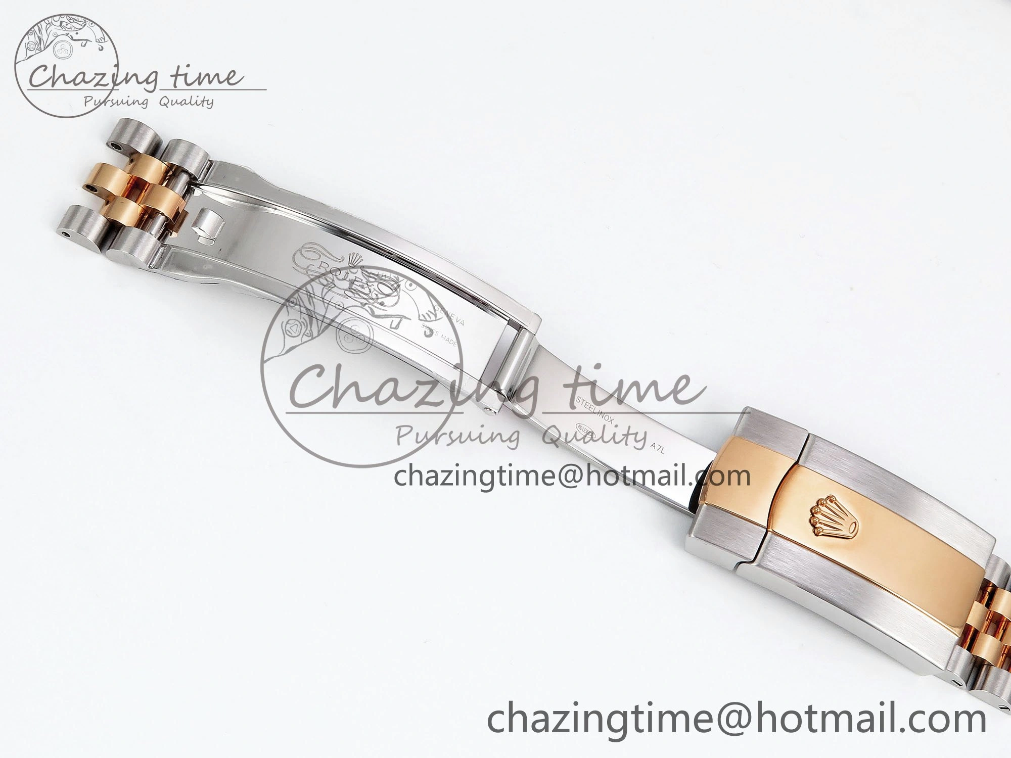 DateJust 41 126331 Clean 1:1 Best Edition 904L Steel RG Diamonds Dial on SS RG Jubilee Bracelet VR3235