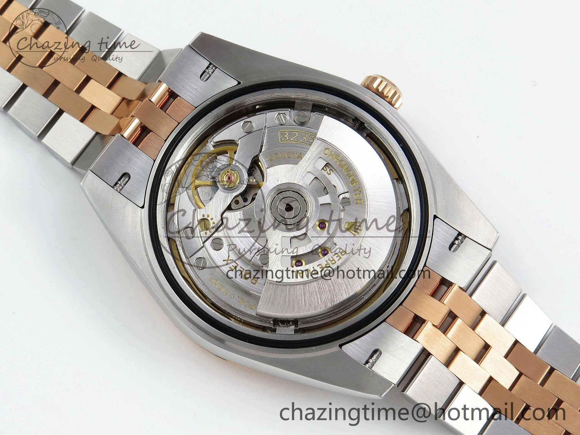 DateJust 41 126331 Clean 1:1 Best Edition 904L Steel RG Diamonds Dial on SS RG Jubilee Bracelet VR3235