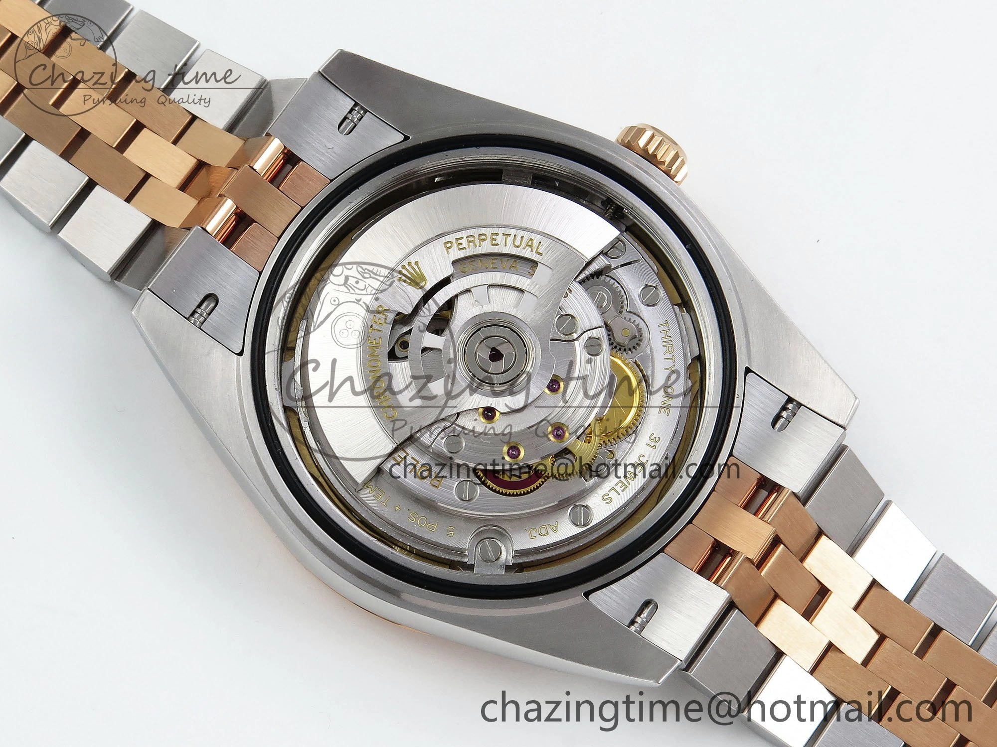 DateJust 41 126331 Clean 1:1 Best Edition 904L Steel RG Diamonds Dial on SS RG Jubilee Bracelet VR3235