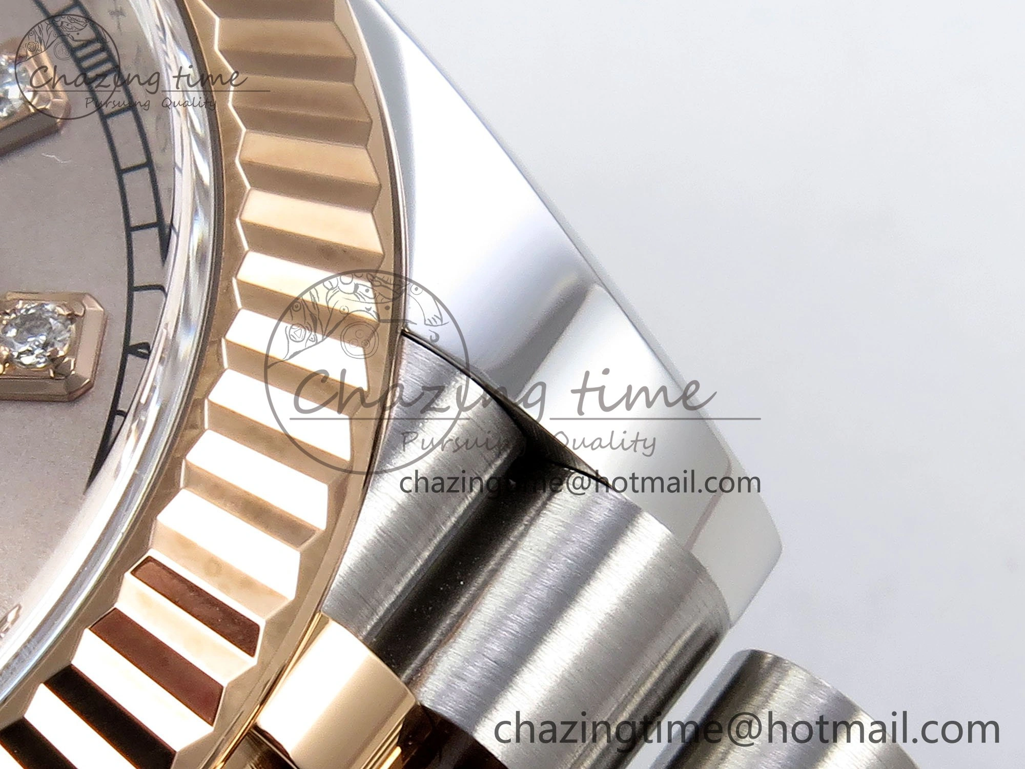 DateJust 41 126331 Clean 1:1 Best Edition 904L Steel RG Diamonds Dial on SS RG Jubilee Bracelet VR3235